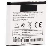 CHUNCAIL Batterie adatte per telefono Doro Easy 605 610 611 612 622 520X 409 batteria ricaricabile agli ioni di litio (3,7 V, 1000 mAh)