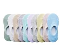 CHUNG Toddler Little Boys Girls No Show Liner Cotton Socks Thin Multi Solid Color White Summer 10 Pack 2T-12Years