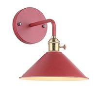 CHUNGYANG Applique da Parete Semplice E Moderna, Lampade da Parete con Tappezzeria Colorata, Apparecchio di Illuminazione per Montaggio A Parete in Metallo E27 per Camera da Letto, Applique da Parete
