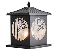 CHUNGYANG Giardino E27 Base Decorazione Stigma Lanterna, Patio Prato Esterno Impermeabile Lampade A Colonna Apparecchio, Giardino Cancello Colonna Paesaggio Illuminazione Luce, per Villa, Luci