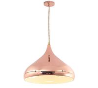 CHUNGYANG Illuminazione A Sospensione Con Personalità Rotonda In Stile Nordico Lampadario Galvanico Color Oro Rosa Lampada A Sospensione A Vite E27 A Testa Singola Creativa E Semplice Lampadario Con P