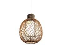 CHUNGYANG Lampada A Sospensione Da Esterno, Lampada Da Cortile Per Villa Intrecciata A Mano, Lampadario Decorativo Paesaggistico In Rattan Intrecciato, Lampadario Vintage Per Ingresso, Lampada