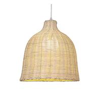 CHUNGYANG Lampada A Sospensione in Rattan Lampada A Sospensione Intrecciata A Mano E27 Illuminazione Domestica retrò, Lampadario A Sospensione in Rattan di Vimini Country per Cucina Isola Sala
