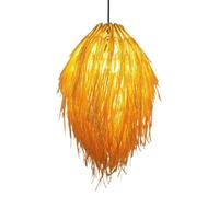 CHUNGYANG Lampada A Sospensione Pastorale Semplice, Lampadari In Rattan Di Bambù Creativi E Personalizzati,Lampada Artigianale Decorativa Giapponese,Lampada Intrecciata A Mano In Stile Sud-est Asiatic