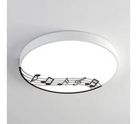 CHUNGYANG Lampada da Soffitto Moderna semplicità LED Apparecchio di Illuminazione per Installazione Incorporata Plafoniere Creative con Decorazione di Note Musicali Illuminazione Piatta Ultrasottile