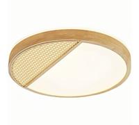CHUNGYANG Lampada da Soffitto Rotonda per Soggiorno, Semplice Lampada da Soffitto in Legno, Illuminazione da Soffitto A LED A Risparmio Energetico per Camera da Letto, Studio, Ristorante, Corridoio