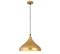 CHUNGYANG Lampade a sospensione a vite E26 industriali retrò Apparecchio di illuminazione di personalità creativa Lampada a sospensione in oro di lusso a testa singola Lampadario in ferro artistico in