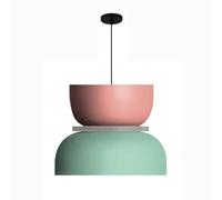 CHUNGYANG Lampade A Sospensione Con Base E27, Lampadario Dal Design Danese Creativo Semplice E Moderno, Paralume In Metallo Colorato, Lampada A Sospensione A Soffitto Artigianale Decorativa, Per Isola