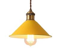 CHUNGYANG Lampade A Sospensione in Metallo,Lampadario Piccolo Colorato Macaron Industriale Vintage,Lampada A Sospensione Semplice da Soffitto E27 Ad Altezza Regolabile,Lanterna Decorativa Artigianale