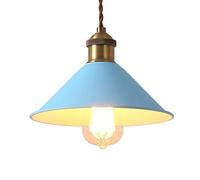 CHUNGYANG Lampade A Sospensione in Metallo,Lampadario Piccolo Colorato Macaron Industriale Vintage,Lampada A Sospensione Semplice da Soffitto E27 Ad Altezza Regolabile,Lanterna Decorativa Artigianale