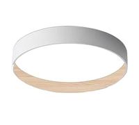 CHUNGYANG Plafoniera Incasso A LED Nera, Apparecchio Illuminazione Rotondo Moderno Per Interni Super Luminoso, Lampada Soffitto House Silence Con Venature Del Legno, Rotonda, Con Telecomando, 3000k-65
