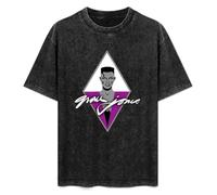CHUNJI Grace Jones Iconic Printed Signature Mens Unisex T-Shirt Graphic Print Top Black Tee S