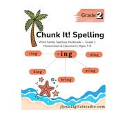 Chunk It! Spelling: Word Family Spelling Workbook - Grade 2 | Homeschool & Classroom | Ages 7-8