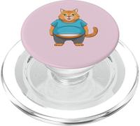 Chunky Cat Confidence Cute Fat Belly - Citazione divertente PopSockets PopGrip per MagSafe