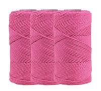 Chunky Cotton Yarn - 3 Balls 450g for Crochet, Knitting & DIY Crafts | Soft, lightweight yarn perfect for bags, baskets, and cushions.(04color)