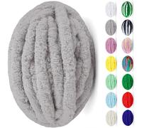 Chunky Wool Yarn Hand Knitting Roving Filato di ciniglia spesso di lana Chunky Woo Chunky Wool Yarn Soft Bulky Arm Knitting Thick Wool For Crochet Knitted Blanket Yarn Hobby Creativi DIY(Colour 19,2 r