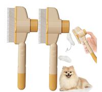 CHUNLIGOUJI Pettine pulci autopulente per animali domestici, pettine per gatti autopulente, spazzola per capelli, pettine per pulci, pettine per la rimozione di peli di animali, pettine per pulci,