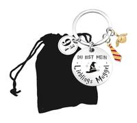 CHUNLINLAODA Hary Portachiavi Personalizzato Portachiavi personalizzati Tema Magico Sei il mio Babbano preferito,Regali per la figlia, compleanno,Regali per le vacanze le fidanzat (argento)