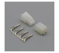ChunLK 10-50 Set Connettore Passo 4,2 Mm 4 Pin Maschio Femmina Scheda Grafica Fit For Computer ATX 5557 5559 Presa Nera Trasparente Con Perni(Male female,50Sets)