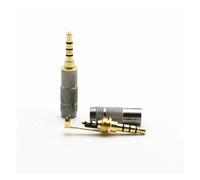 ChunLK 1pc 3.5mm 4 poli Stereo TRRS maschio riparazione jack for cuffie spina a saldare connettore Audio fai da te in metallo(Straight)