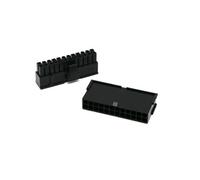 ChunLK 5 set scheda madre da 4,2 mm 24 pin maschio e femmina connettore alloggiamento MB ATX nero bianco for PC(With pins,11)