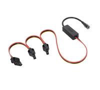 ChunLK Adattatore DC 5525 al cavo del disco rigido SATA DC al cavo del disco rigido SATA 1x2x3x4x DC 12V a SATA 12V a 4PIN(Molex 1 to 3)