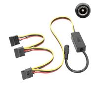 ChunLK Adattatore DC 5525 al cavo del disco rigido SATA DC al cavo del disco rigido SATA 1x2x3x4x DC 12V a SATA 12V a 4PIN(Sata 1 to 3)