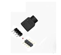 ChunLK Argb RGB 3Pin 4Pin Adattatore Giacca Maschio Femmina Ago Set fai da te for 3528 5050 Strip Light(10pcs,4pin female m pin)