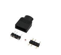 ChunLK Argb RGB 3Pin 4Pin Adattatore Giacca Maschio Femmina Ago Set fai da te for 3528 5050 Strip Light(10pcs,3pin female M pin)