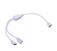 ChunLK Bianco 3pin/4Pin RGB SYNC da 1 a 1/2/3/4/5 Fan Stripe Cavo di prolunga Scheda madre Controllo della luce for M/B(5V 1 to 2)