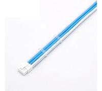 ChunLK Cavo di alimentazione prolunga GPU/PCIE da 20/30 cm a ponte da 8 pin a 6 + 2 pin 11 colori tra cui scegliere UL 1007 18awg con pettini(30cm,White Aqua blue)