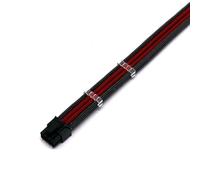 ChunLK Cavo di alimentazione prolunga GPU/PCIE da 20/30 cm a ponte da 8 pin a 6 + 2 pin 11 colori tra cui scegliere UL 1007 18awg con pettini(20cm,Carbon dark red)