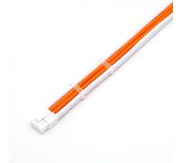 ChunLK Cavo di alimentazione prolunga GPU/PCIE da 20/30 cm a ponte da 8 pin a 6 + 2 pin 11 colori tra cui scegliere UL 1007 18awg con pettini(20cm,White Orange)