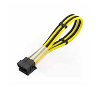 ChunLK Cavo di prolunga di alimentazione Molex da 4 pin maschio a femmina con manicotto in PET da 4 mm con pettine for cavi da 2 pezzi(Black - Yellow)