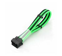ChunLK Cavo di prolunga di alimentazione Molex da 4 pin maschio a femmina con manicotto in PET da 4 mm con pettine for cavi da 2 pezzi(Black - Green)