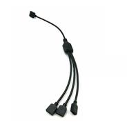 ChunLK Cavo di prolunga RGB ARGB da 3 pin da 1 a 1/2/3/4 Fan Stripe Hub di controllo della luce della scheda madre for M/B(3Pin 1 to 3)