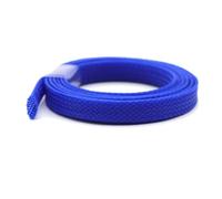 ChunLK Il cavo del computer a rete con manica intrecciata in PET da 100 M 8 mm protegge la guaina espandibile ad alta densità for la gestione dei cavi(Dark blue)