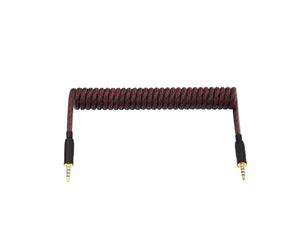 ChunLK Keyboard Data Cable Mix Color Coiled, TRRS Handmake Split Cables, Mechanical Keyboard Data Cable Transfer(35)