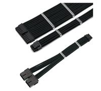 ChunLK Kit cavi di prolunga 1x24 pin, 1x4+4 pin, 1x12vhpwr a 2x8 pin PCIE5.0 RTX3090Ti/ 4090 4080 4070 Set di cavi - 30 cm(11)