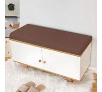 CHUNRONG Cuscino Impermeabile per Panca 58 x 166 cm con Fondo Antiscivolo Cuscini per Sedia da Giardino Dimensioni Personalizzate per Panca da Giardino, Patio, Finestra a Bovindo, marrone