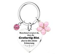 ChunRun Regalo per le donna, portachiavi da donne, regalo di ringraziamento per Natale, compleanno, per fidanzata, moglie, migliore amica, colleghi, regalo di Natale segreto di Babbo Natale (Deutsch)