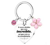 ChunRun Regalo per le donna, portachiavi da donne, regalo di ringraziamento per Natale, compleanno, per fidanzata, moglie, migliore amica, colleghi, regalo di Natale segreto di Babbo Natale (Español)