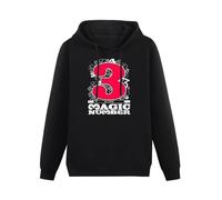 CHUNWANG Men's Heavyweight Hooded 3 Is The Magic Number De La Soul Hip Hop Trio Track Hoodies Men Hoody Long Sleeve Pullover Sweatshirt with Drawing Pocket Size 3XL