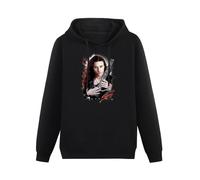 CHUNWANG Men's Heavyweight Hooded Chuck Schuldiner Hoodies Men Hoody Long Sleeve Pullover Sweatshirt with Drawing Pocket Size L