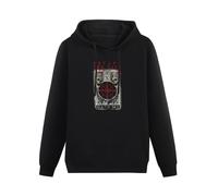 CHUNWANG Men's Heavyweight Hooded Escape The Fate Hate Me Hoodies Men Hoody Long Sleeve Pullover Sweatshirt with Drawing Pocket Size XL
