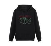 CHUNWANG Men's Heavyweight Hooded Gamera Japanese Kaiju Legends Hoodies Men Hoody Long Sleeve Pullover Sweatshirt with Drawing Pocket Size 3XL