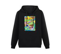 CHUNWANG Men's Heavyweight Hooded King Gizzard And The Lizard Wizard Brooklyn Steel Art Hoodies Men Hoody Long Sleeve Pullover Sweatshirt with Drawing Pocket Size 3XL