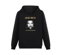 CHUNWANG Men's Heavyweight Hooded Lionel Richie all The Hits Tour 2014 Hoodies Men Hoody Long Sleeve Pullover Sweatshirt with Drawing Pocket Size M