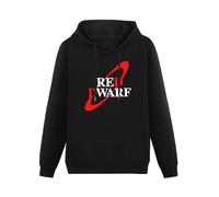 CHUNWANG Men's Heavyweight Hooded Red Dwarf Logo Hoodies Men Hoody Long Sleeve Pullover Sweatshirt with Drawing Pocket Size 3XL