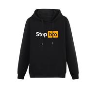 CHUNWANG Men's Heavyweight Hooded Step Bro Hoodies Men Hoody Long Sleeve Pullover Sweatshirt with Drawing Pocket Size XL